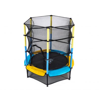 Батут с сеткой для детей DFC JUMP KIDS 55" желто-синий (55INCH-JD-YB) Сетка шлифовальная #1